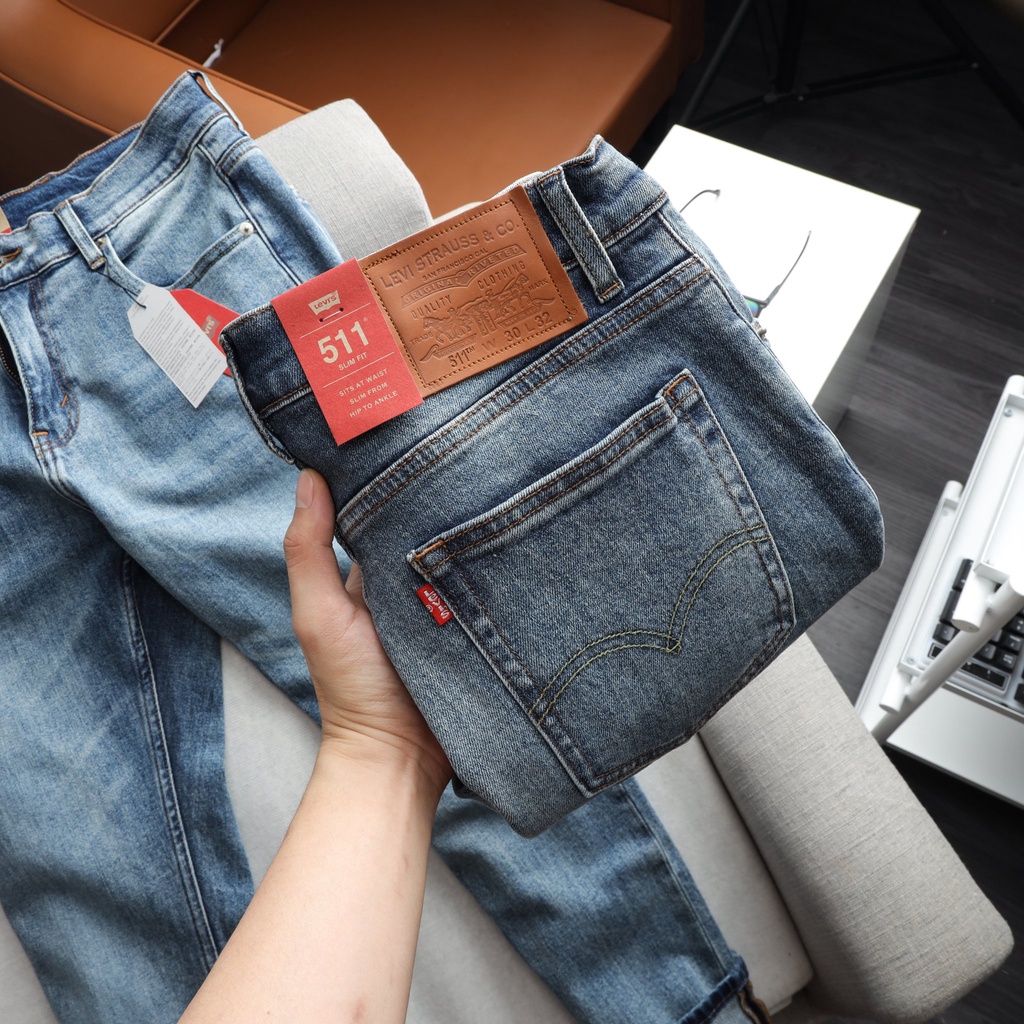 Quần jean dài nam Lv 511 hàng dư xịn hải quan (Form ống đứng slimstrech,chất vải co dãn nhẹ,made in cambodia) 5 COLORS | BigBuy360 - bigbuy360.vn