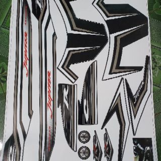 Tem rời jupiter Rc dán xe đen