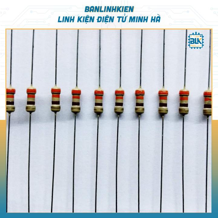 Điện Trở Vạch 1/4W 5% 0.11R-39R (50 Chiếc)