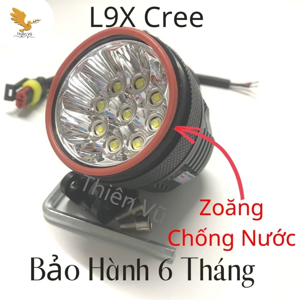 ĐÈN TRỢ SÁNG L9X CREE SIÊU SÁNG MẪU MỚI NHẤT