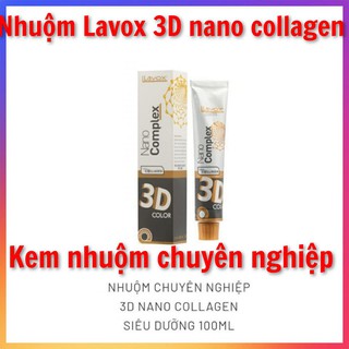 [Nhuộm giá sỉ] Kem nhuộm chuyên nghiệp Siêu Dưỡng 3D Nano Complex Collagen LAVOX (GHI CHÚ CHỌN MÀU)