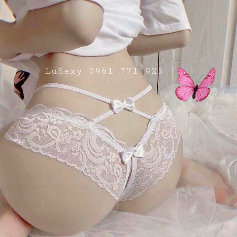 QUẦN LÓT XẺ ĐÁY SEXY - QUẦN LÓT REN SEXY XUYÊN THẤU gợi cảm cao cấp màu đen trắng | BigBuy360 - bigbuy360.vn
