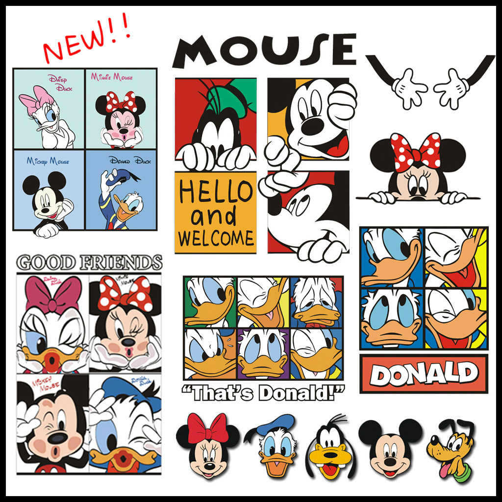 Miếng Dán Trang Trí Cửa Sổ Xe Hơi Hình Mickey Minnie Donald Daisy Goofy 2020 Chống Thấm Nước Cho Honda Toyota