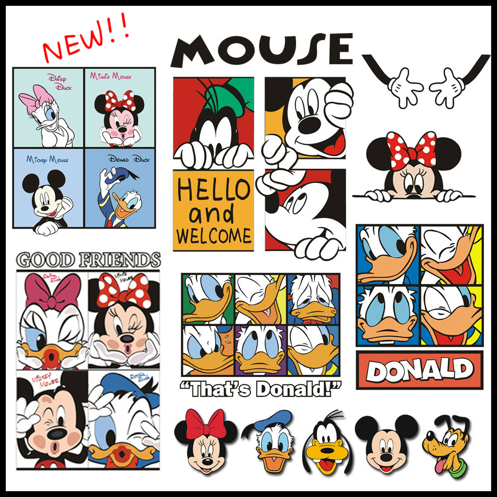 Miếng Dán Trang Trí Xe Hơi Hình Chuột mickey / minnie / donald / daisy Chống Thấm Nước Tiện Dụng Cho honda toyota