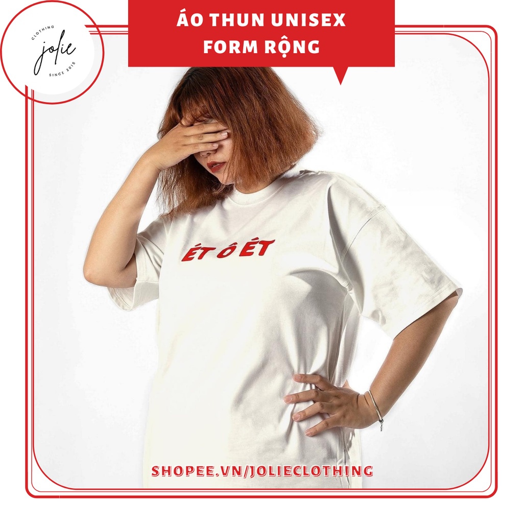 Áo thun nam nữ unisex form rộng &quot;Ét ô ét&quot; nhiều màu
