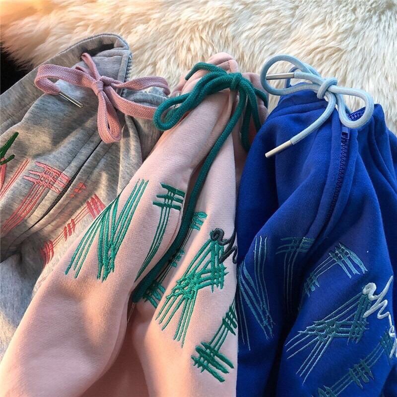 [NEW] Áo Khoác Hoodie Có Mũ 2 Lớp Thêu Chữ INTEREST Chất Nỉ Thoáng Mát Dầy Dặn Ulzzang Giữ Nhiệt Chống Nắng( Hàng Sẵn)