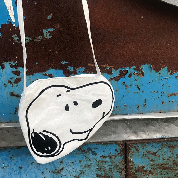 Túi Xách Canvas In Hình Snoopy Đáng Yêu
