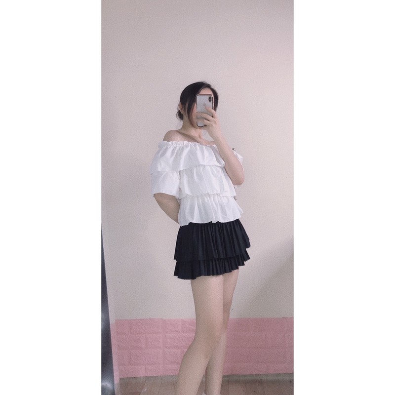 áo bánh bèo hotren⚡️FREESHIP EXTRA⚡️áo tiểu thư, style Hàn Quốc, chất mịn xịn mát cực