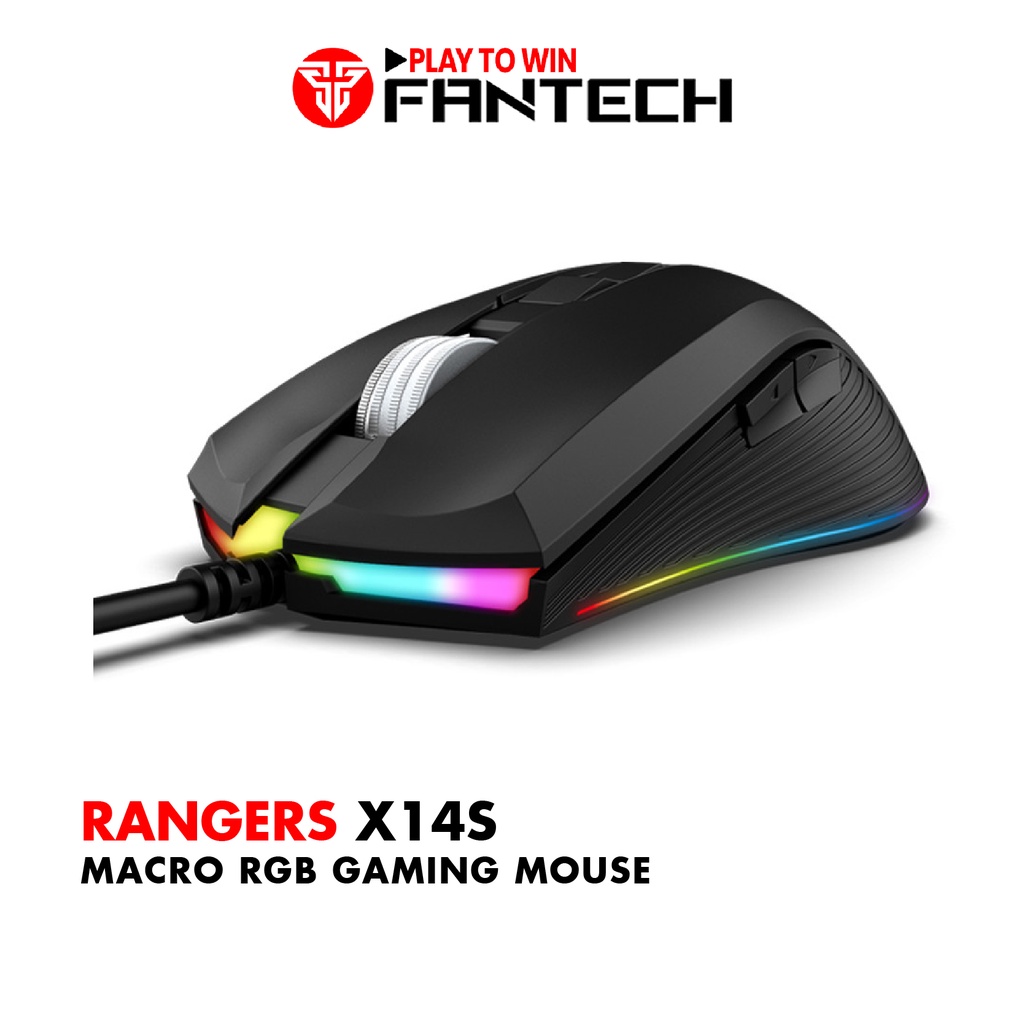 Chuột máy tính Gaming FANTECH X14s RANGER 10000DPI LED RGB 8 Phím Macro - Hãng phân phối chính hãng Bảo hành 12 tháng