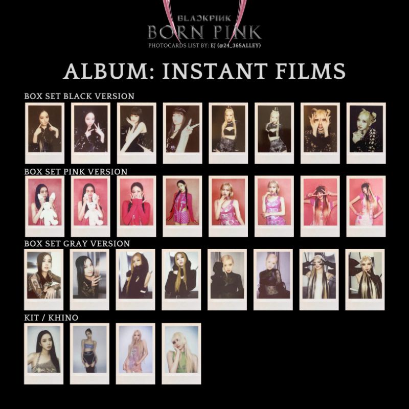 VStore - duyendo97  BLACKPINK: TỔNG HỢP ẢNH MÀU HỒNG - ĐEN - XÁM & DIGIPACK