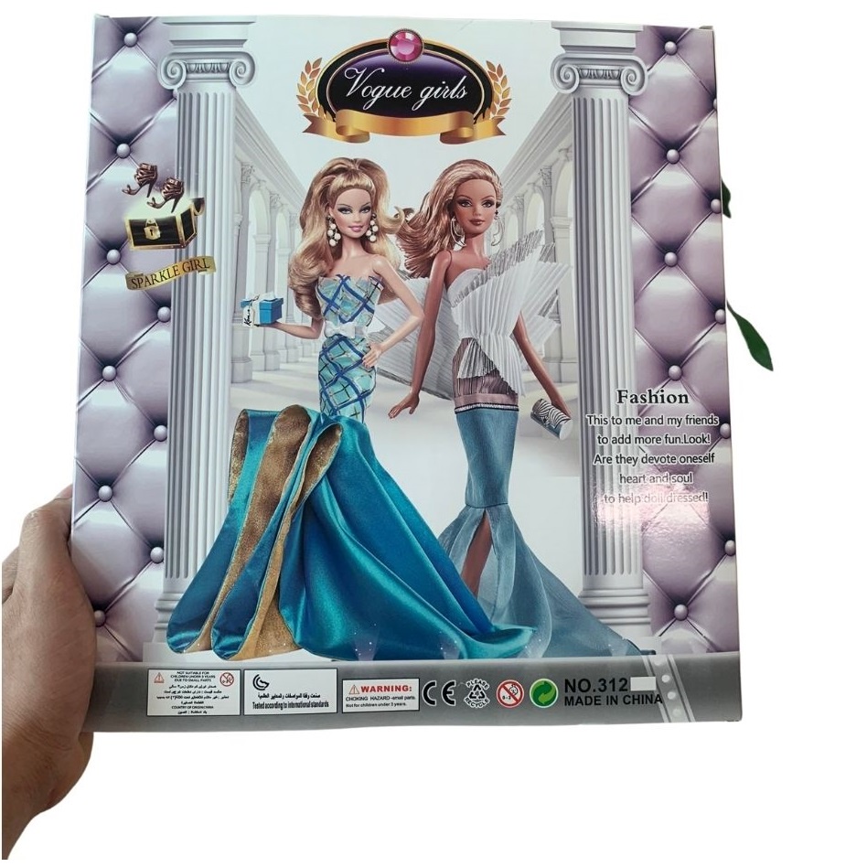 Búp Bê Barbie Cỡ Lớn Cao 30 cm Tặng Kèm Phụ Kiện - Đồ Chơi Búp Bê Elsa Công Chúa Cho Trẻ Em – 312