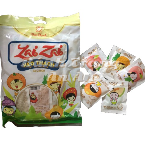 Kẹo Thạch ZaiZai Đức Hạnh - 350g, Sỉ: 1kg, 5kg 🍎 An Toàn Cho Bé 🍎Rau Câu Nha Đam, Kẹo Dẻo Filldy, Ốc Quế, Sữa Chua Chopi | BigBuy360 - bigbuy360.vn