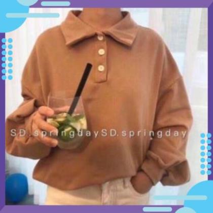 XẢ 𝐂ự𝐜 𝐑ẻ ⚡ Xả Hết Áo Thun Tay Dài Form Rộng Có Cổ Hàng Xuất Khẩu Có Hình Thật * ⁸ ⚡ ' ' Xịn 2021 $