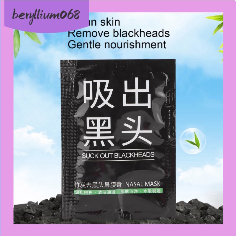 🌺giảm giá🌺Mặt Nạ Than Tre Lột Mụn Đầu Đen Beryllium068 Làm Sạch Sâu Cho Da 6g