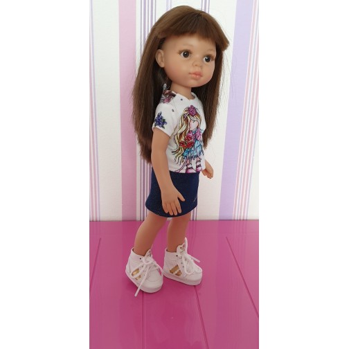 Giày thể thao cao cổ cho doll 20cm