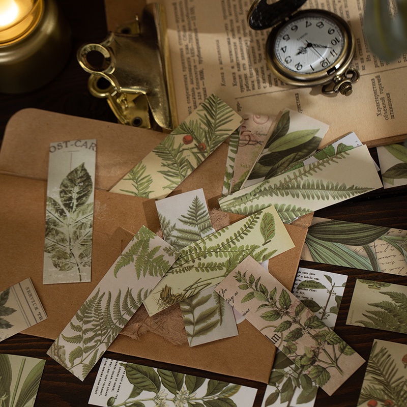 Bộ 50 Miếng Dán Trang Trí Sổ Tay Phong Cách vintage