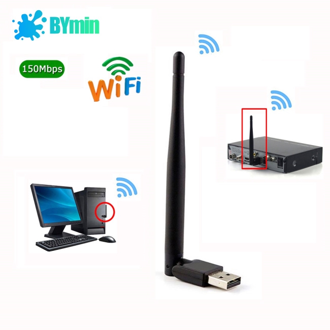 Bộ ăng ten Wifi không dây 2.4Ghz cho DVB-T2 và DVB-S2 TV