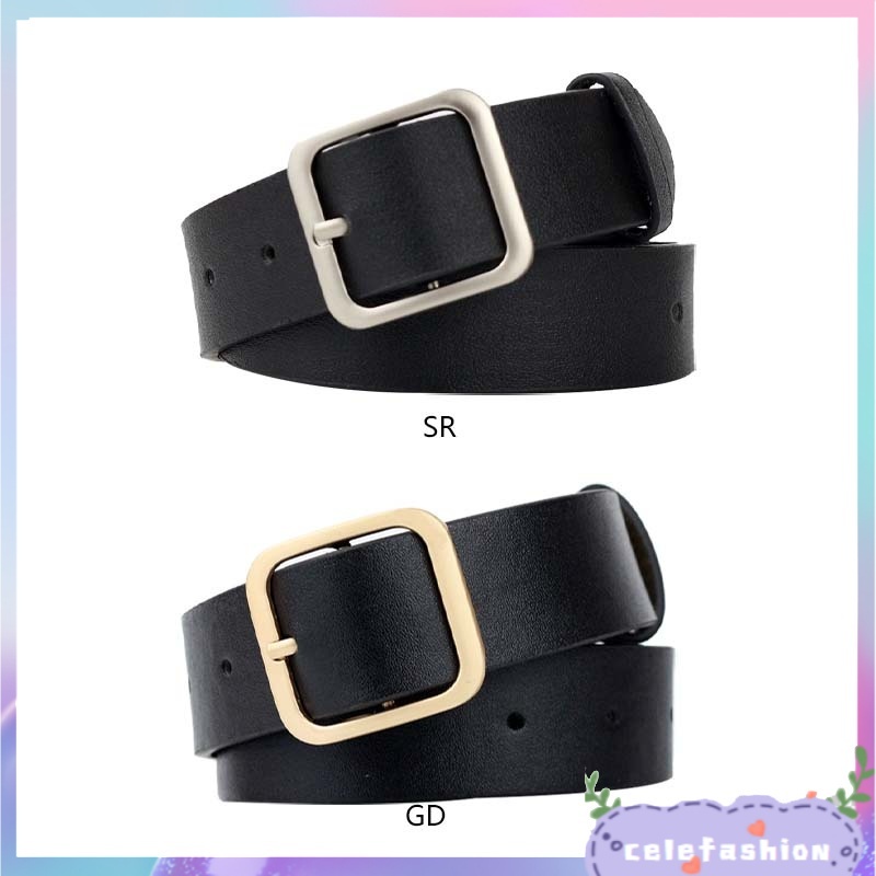 Thắt Lưng Khóa Vuông Trang Trí Quần Jean/Đầm Xinh Xắn