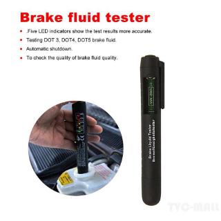 DOT3 DOT4 DOT5 Brake Fluid Tester Pen LED Moisture Water Compact Tool Test Indicator