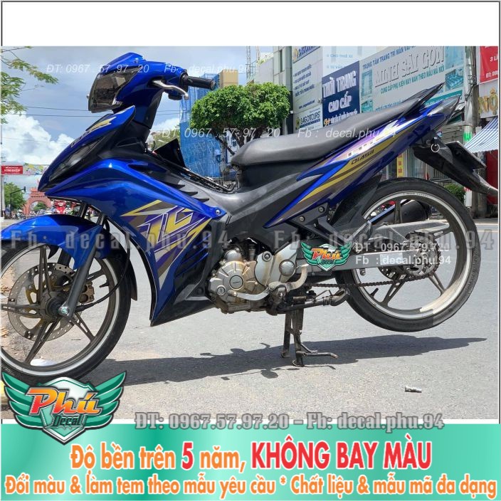 Tem rời Exciter 135 Lc Xanh biển (B) -1