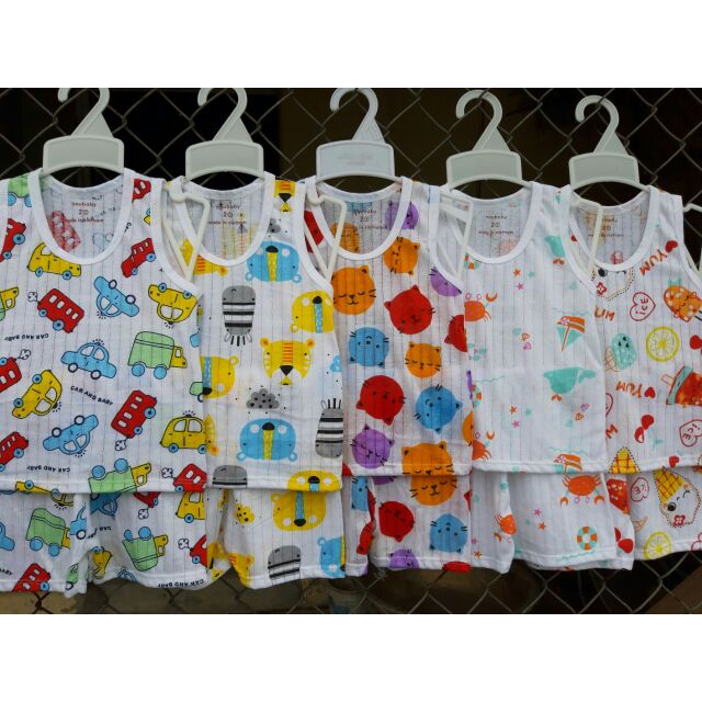 Sét 5 bộ cotton giấy ba lỗ