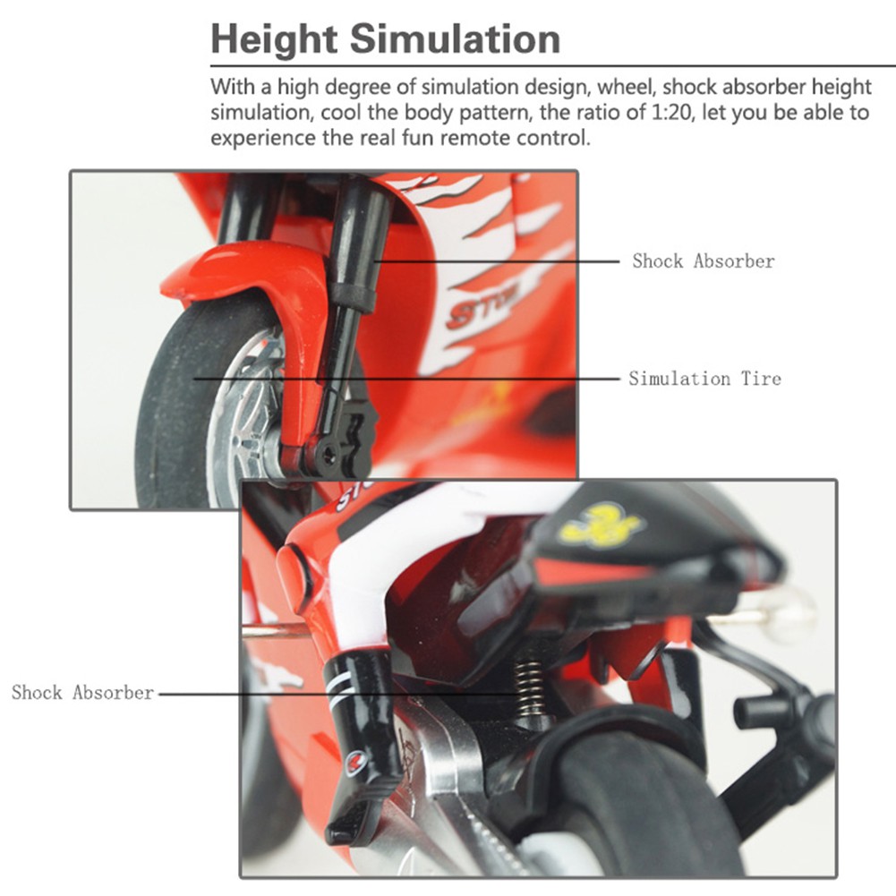 RC Xe Mô Tô Đồ Chơi Điều Khiển Từ Xa 2.4ghz