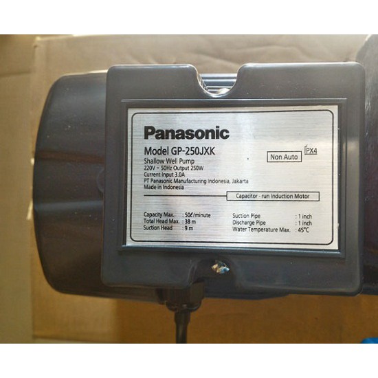 Máy Bơm nước Panasonic đẩy cao - GP-250JXK – Công suất 200W- Hút sâu 9m- đẩy cao 29m - BH 12 tháng – Shopmaylocnuocvn