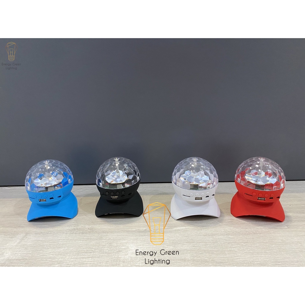 Đèn Sân Khấu Energy Green Lighting Mini L-740 6 Màu Sắc Tích Điện Có Kèm Dây Sạc Tích Hợp Dây Loa