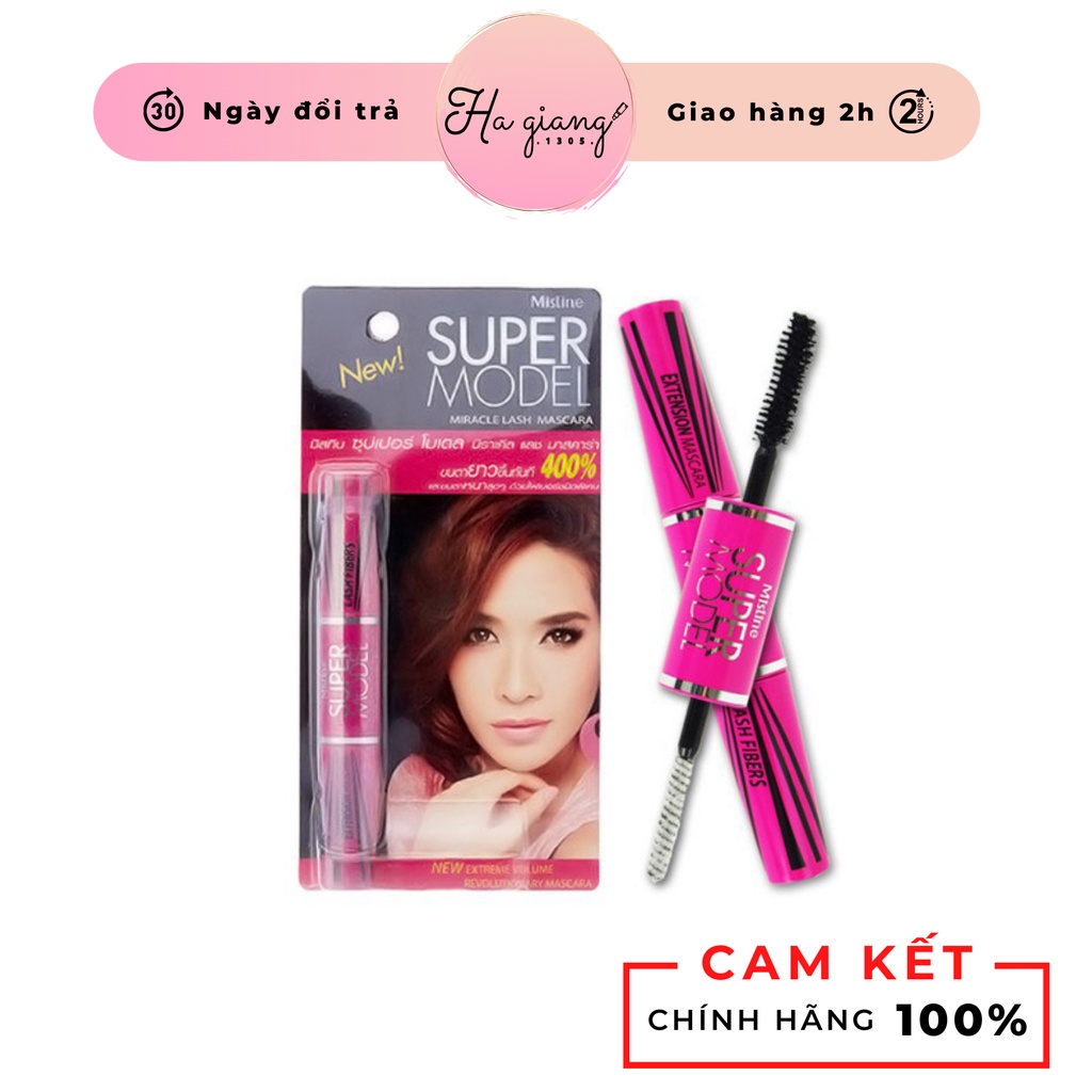 Mascara siêu dài mi Thái 2 đầu Mistine Super Model