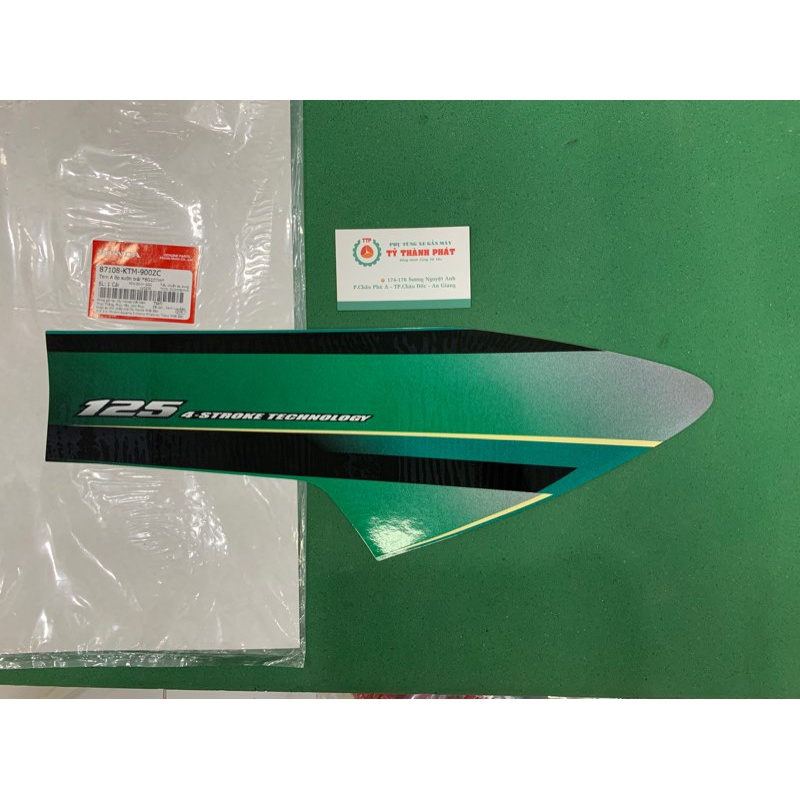 Tem xe Fu 2 Xanh Két zin honda