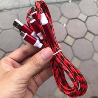 Cáp sạc điện thoại dây dù 1 met cổng micro usb