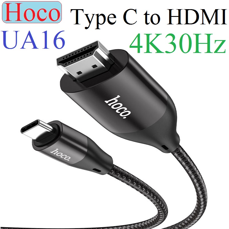 Type c to hdmi Hoco UA16, cáp chuyển type c sang hdmi 4K30Hz