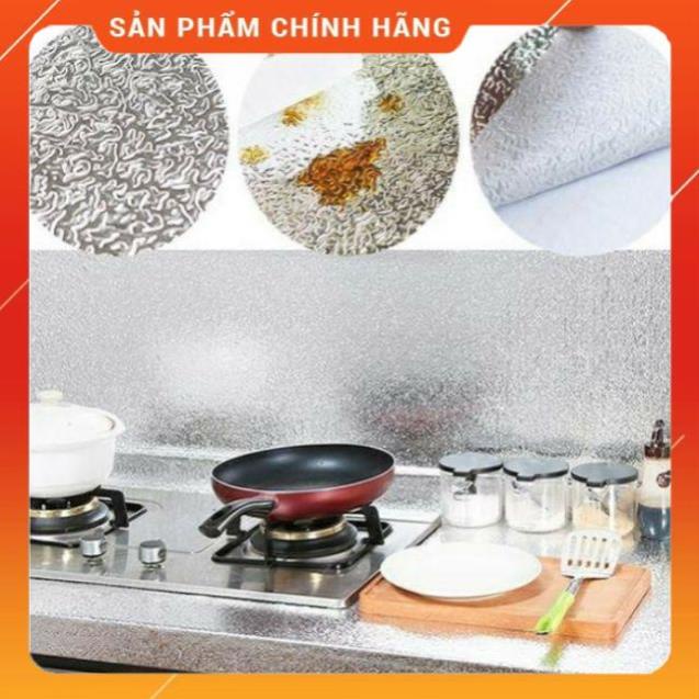 Cuộn bạc dán bếp cách nhiệt, dán kệ, tủ,ngăn kéo chống thấm (dài 2m X cao 0.6m)