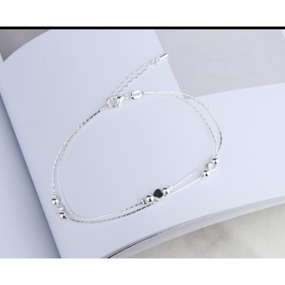 Lắc chân, vòng chân màu bạc thời trang, xinh xắn