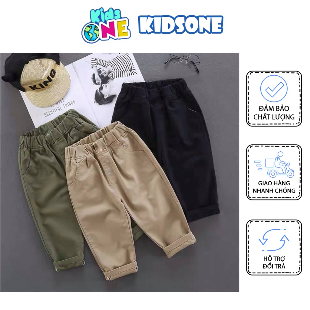 Quần Dài Kaki Co Dãn Cho Bé 8-22kg KidsOne [QKK01]