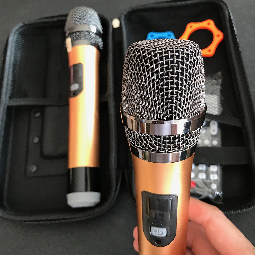 Loa Kéo Karaoke, Loa Bluetooth Ya.ma.ha GD1513 Thùng gỗ 4.5 tấc Tặng kèm 2 micro không dây Uhf