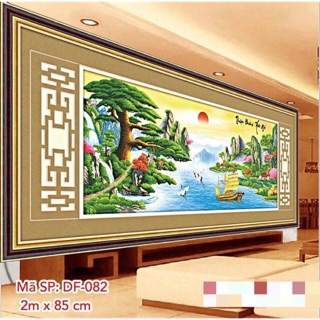 Tranh đính đá phong cảnh thuận buồm xuôi gió