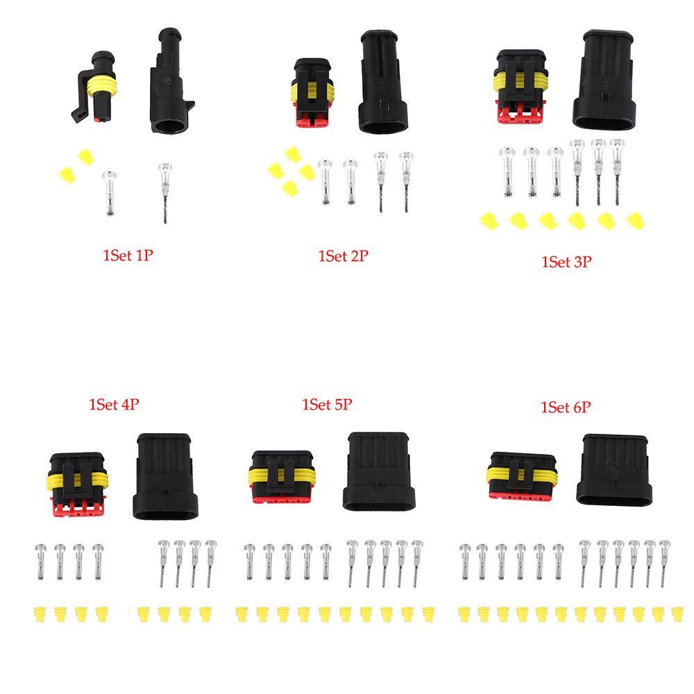 MAYSHOW Set 1 / 5 Đầu Nối Dây Điện Chống Thấm Nước Cho Xe Hơi