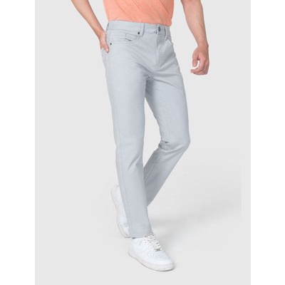 Quần kaki jean Cani.fa nút kim loại túi tròn dáng slimfit