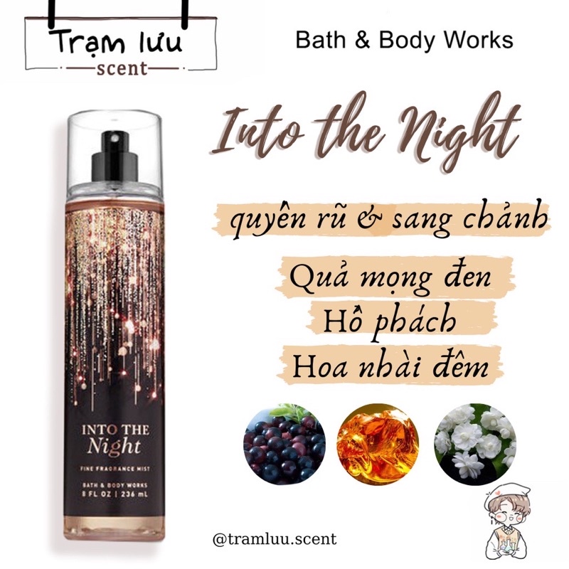 Xịt thơm toàn thân body mist Bath And Body Works 236ML phulieutocpinky Phụ Liệu Tóc Pinky