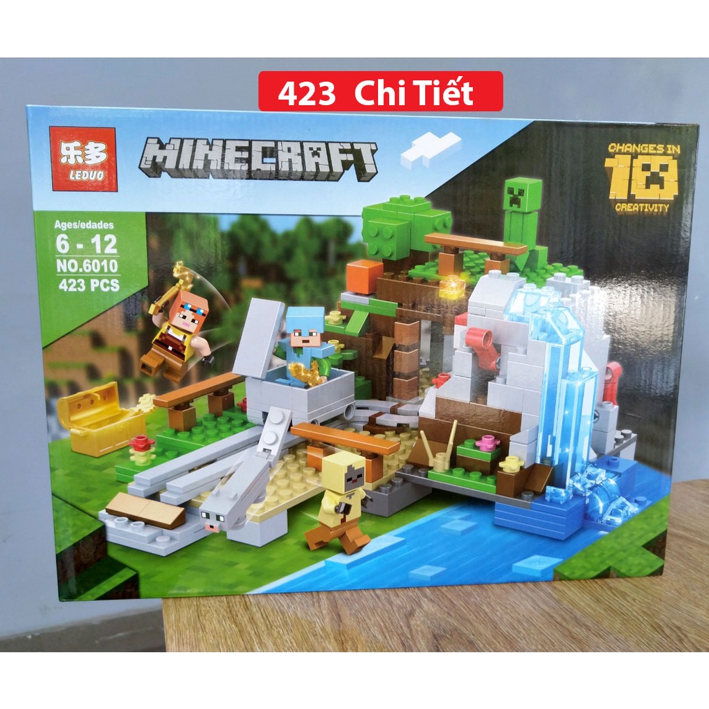 Đồ chơi cho bé mô hình lắp ráp Minecraft My World , Rồng Ender vơi hơn 450 chi tiết nhựa ABS cao cấp