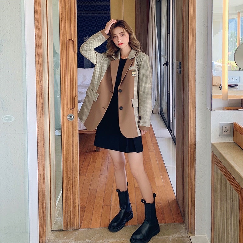 Áo blazer nữ dáng xuông chất đẹp phong cách hàn quốc mẫu mới mã ZELE430 | BigBuy360 - bigbuy360.vn