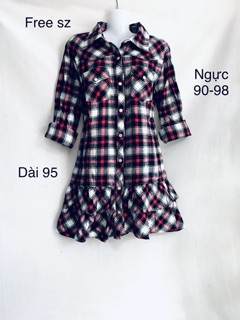 Đầm suông đuôi cá kẻ sọc