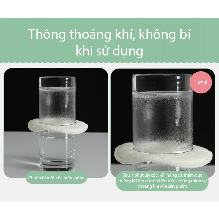 Miếng lót thấm sữa 6 lớp giặt được NASH gói 8 miếng