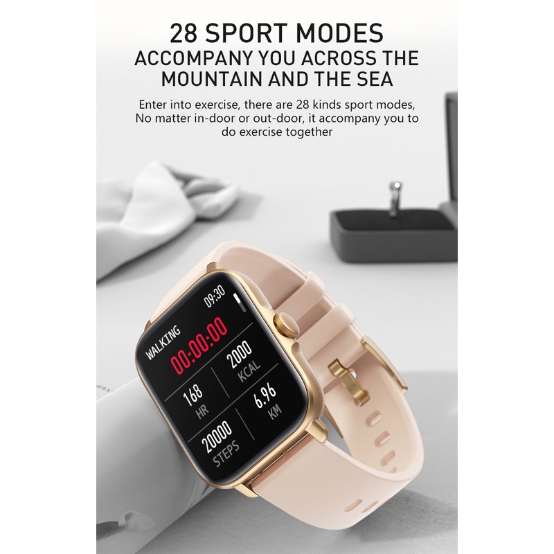 2022 Mới Đồng Hồ Thông Minh Smart Watch Nữ 1.69 "235Mah Màn Hình Màu Cảm Ứng Đầy Đủ Theo Dõi Gọi Đồng Hồ Thông Minh Nữ Cho android Ios Hộp Đồng Hồ Thông Minh Queen2019