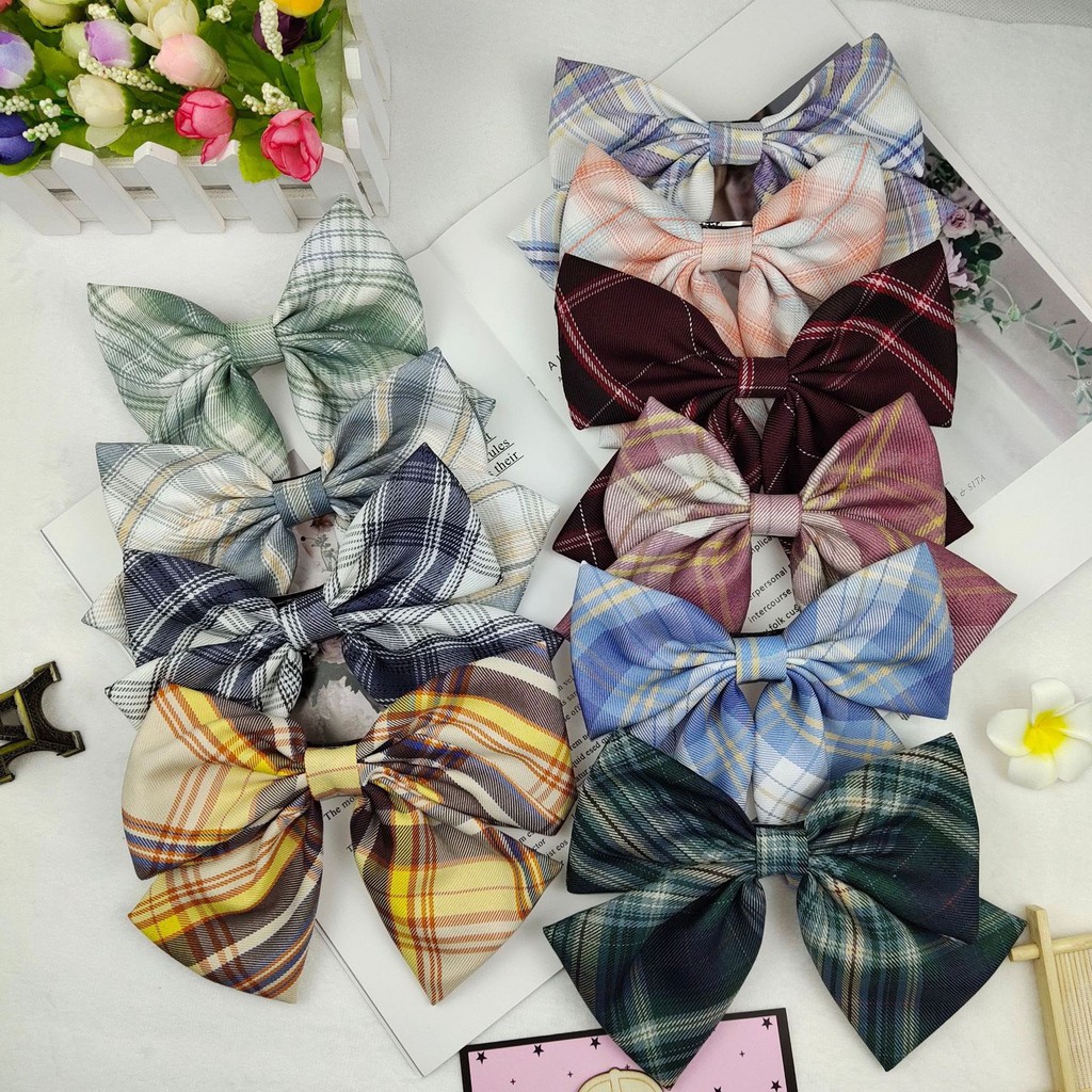 Kẹp tóc Comavi nơ hồ điệp nhiều màu siêu sang chảnh KT34