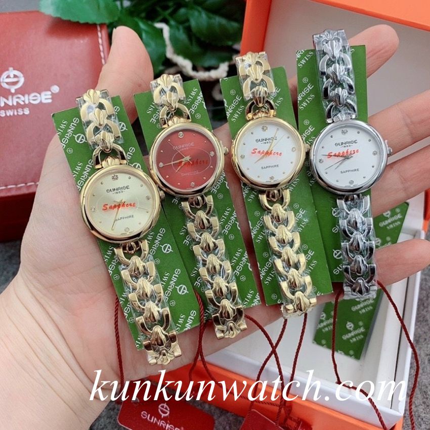 Đồng Hồ Nữ Sunrise 9977SA - Authentic - Kiểu Dáng Lắc Tay