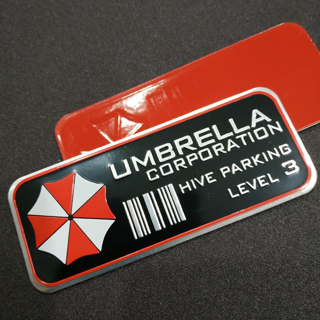 Tem nhôm Umbrella hive parking level 3 - 11x4.5cm