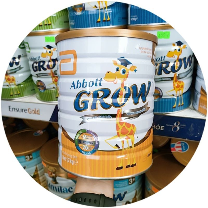  Sữa bột Abbott Grow 4 lon 1.7kg Date Mới