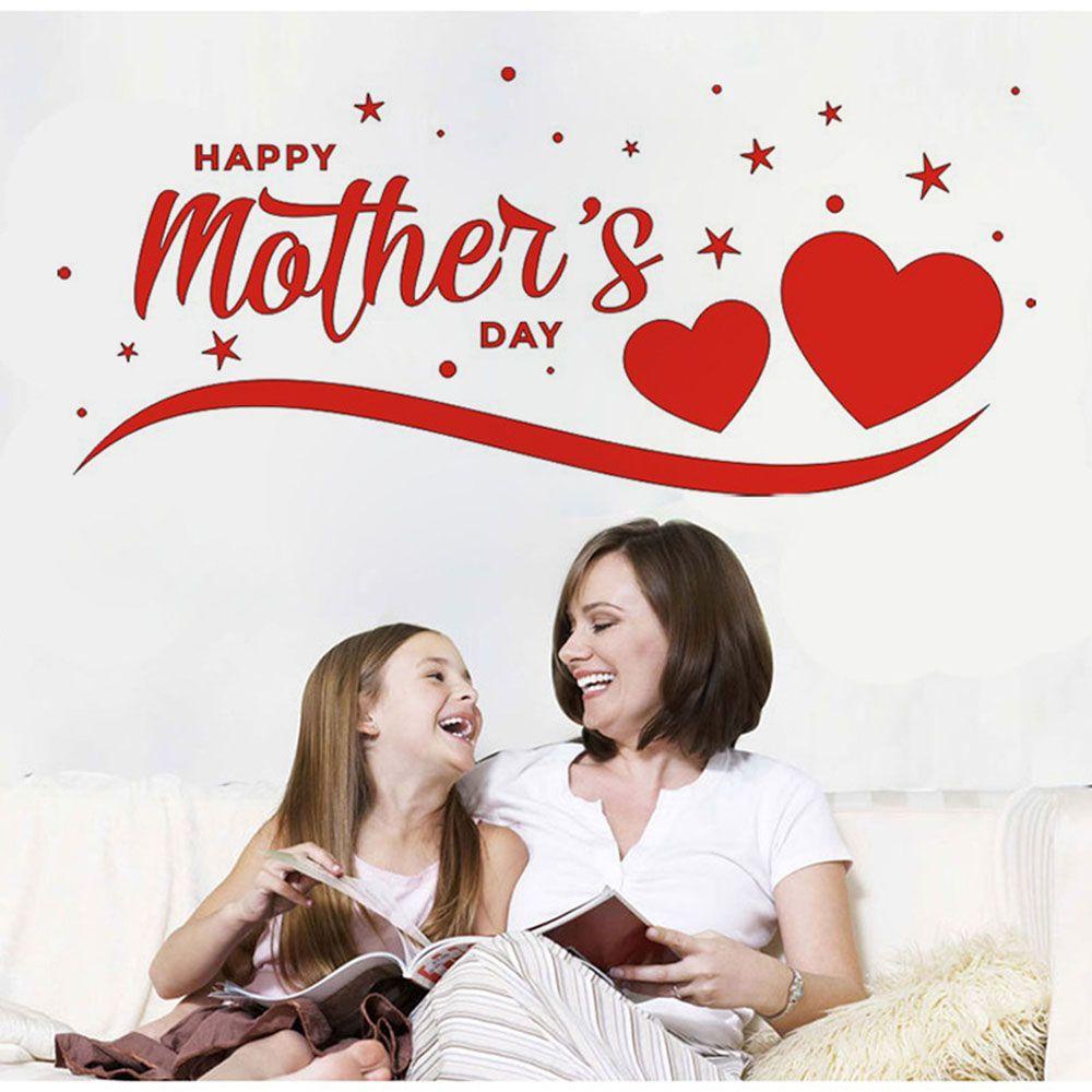 Sticker Dán Tường Tự Dính Trang Trí Phòng Ngủ Mừng Ngày Của Mẹ KENT1
